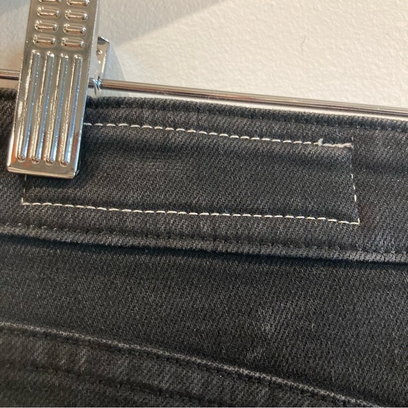 RAG & BONE Sz 27 Nina High Rise Ankle Skinny Black with Sheen Jeans - Picture 6 of 13